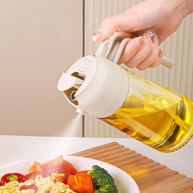 2 In 1 Glass Oil Spray Dispenser