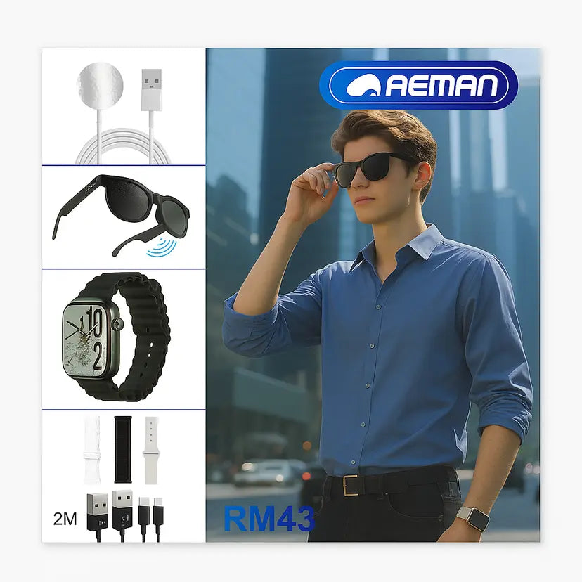 Smartwatch Ultra + Ai Sunglasses