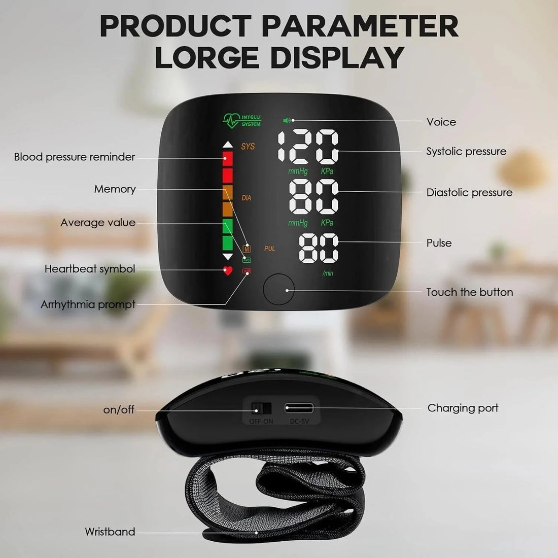 Wrist Blood Pressure Monitor Automatic