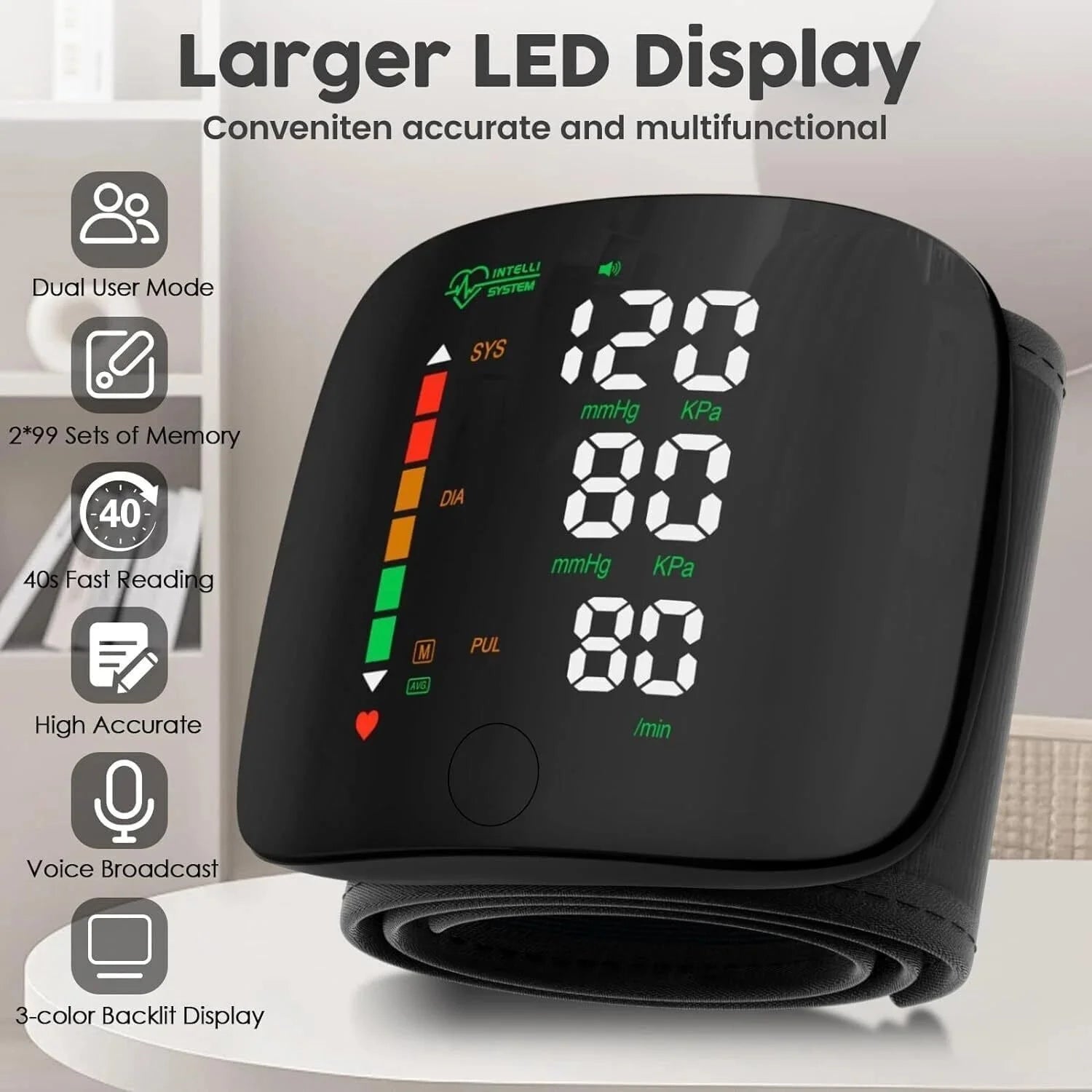 Wrist Blood Pressure Monitor Automatic