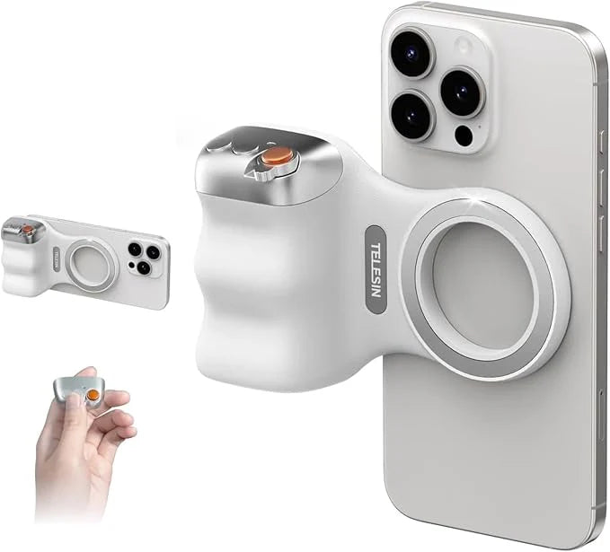 TELESIN Magnetic Camera Grip & LED Selfie Light – Pro Content Creator Bundle
